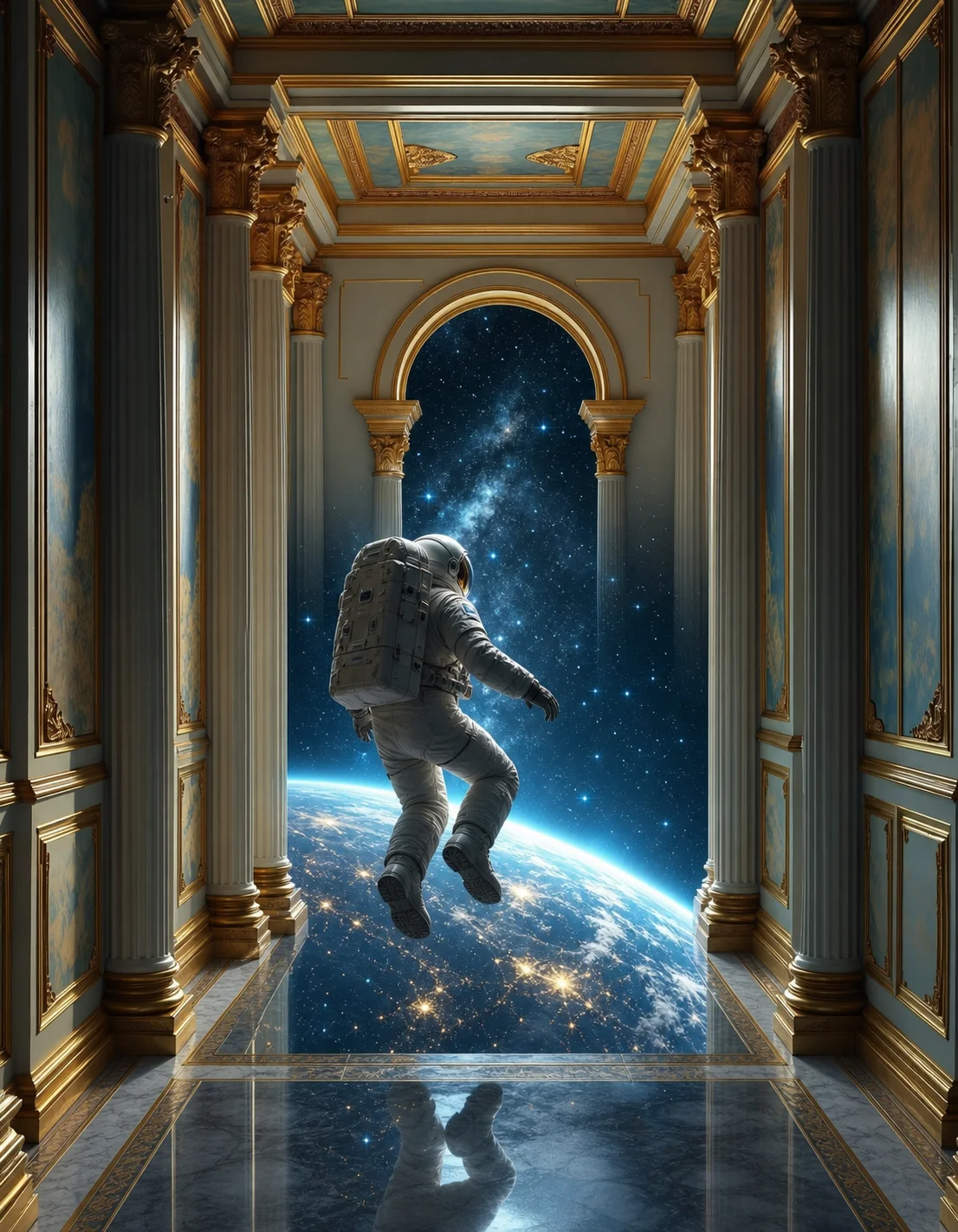 Astronaut drift · Generated with Stable Video Diffusion